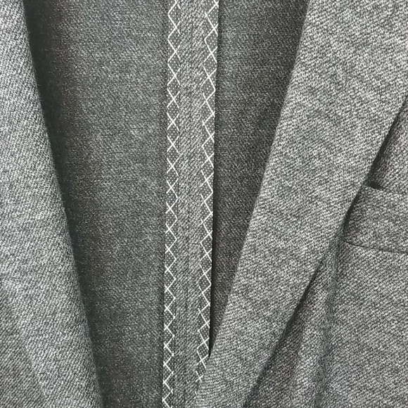 Massimo Dutti Charcoal Gray Blazer Jacket L - Picture 5 of 10